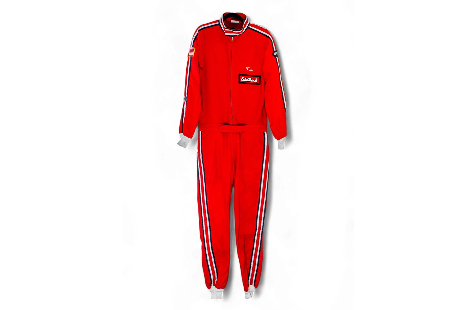 A Vic Edelbrock race team overalls from the Edelbrock Museum Collection (1 of 2)