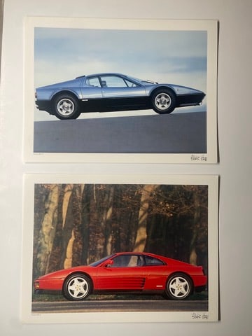 Two Ferrari Photographic High Quality Prints by French Artist Alberic Haas (1 of 1)