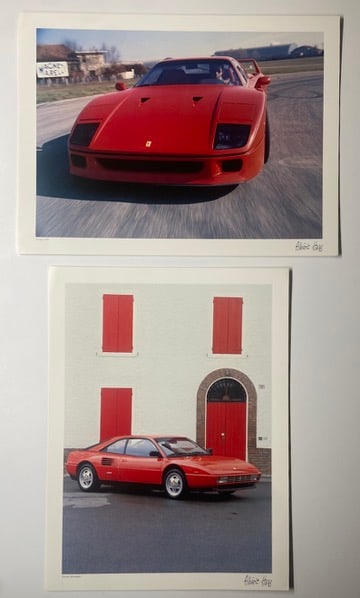 Two Ferrari Photgraphic HIgh Quality Prints by French Artist Alberic Haas (1 of 1)