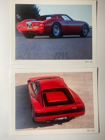 Two Ferrari Photographic High Quality Prints by French Artist Alberic Haas (1 of 1)