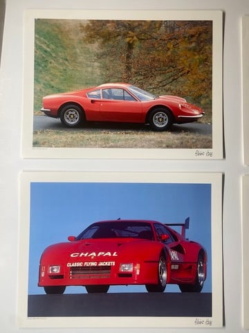 Two Ferrari Photographic High Quality Prints by French Artist Alberic Haas (1 of 1)