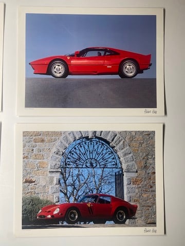 Two Ferrari Photographic High Quality Prints by French Artist Alberic Haas (1 of 1)