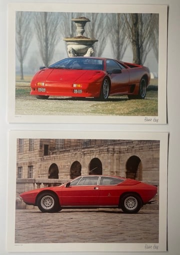 Two Lamborghini Photographic High Quality Prints by French Artist Alberic Haas (1 of 1)
