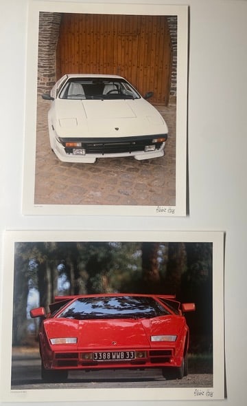Two Lamborghini Photographic High Quality Prints by French Artist Alberic Haas (1 of 1)