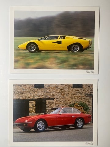 Two Lamborghini Photographic High Quality Prints by French Artist Alberic Haas (1 of 1)