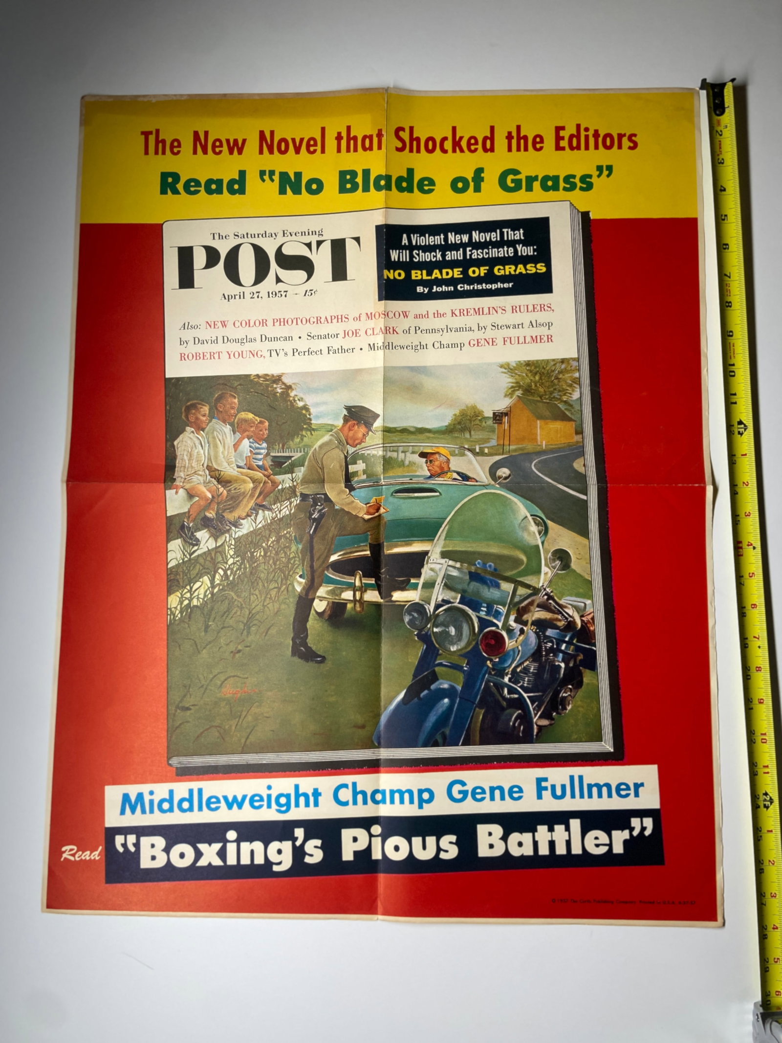 Saturday Evening Post Special Stone lLtho Poster1957 NO RESERVE (1 of 1)