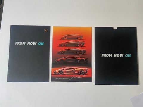 Lamborghini Rare Factory Print and Sleeve by Borkert from the Stefan Johansson Collection (1 of 3)