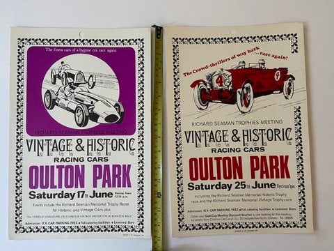 Oulton Park VIntage and Historic racing Cars hard stock posters Richard Seaman (1 of 1)