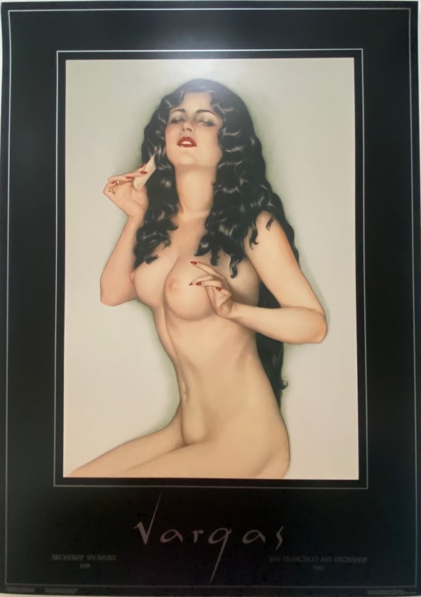 Vargas PLayboy Artist Broadway Showgirl 1928: Vargas PLayboy Artist Broadway Showgirl 1928 Publihsed in 1986 by Black Box Collotype the only remaining continuous tone printing house left in America a the time. Not a four color offset poster print