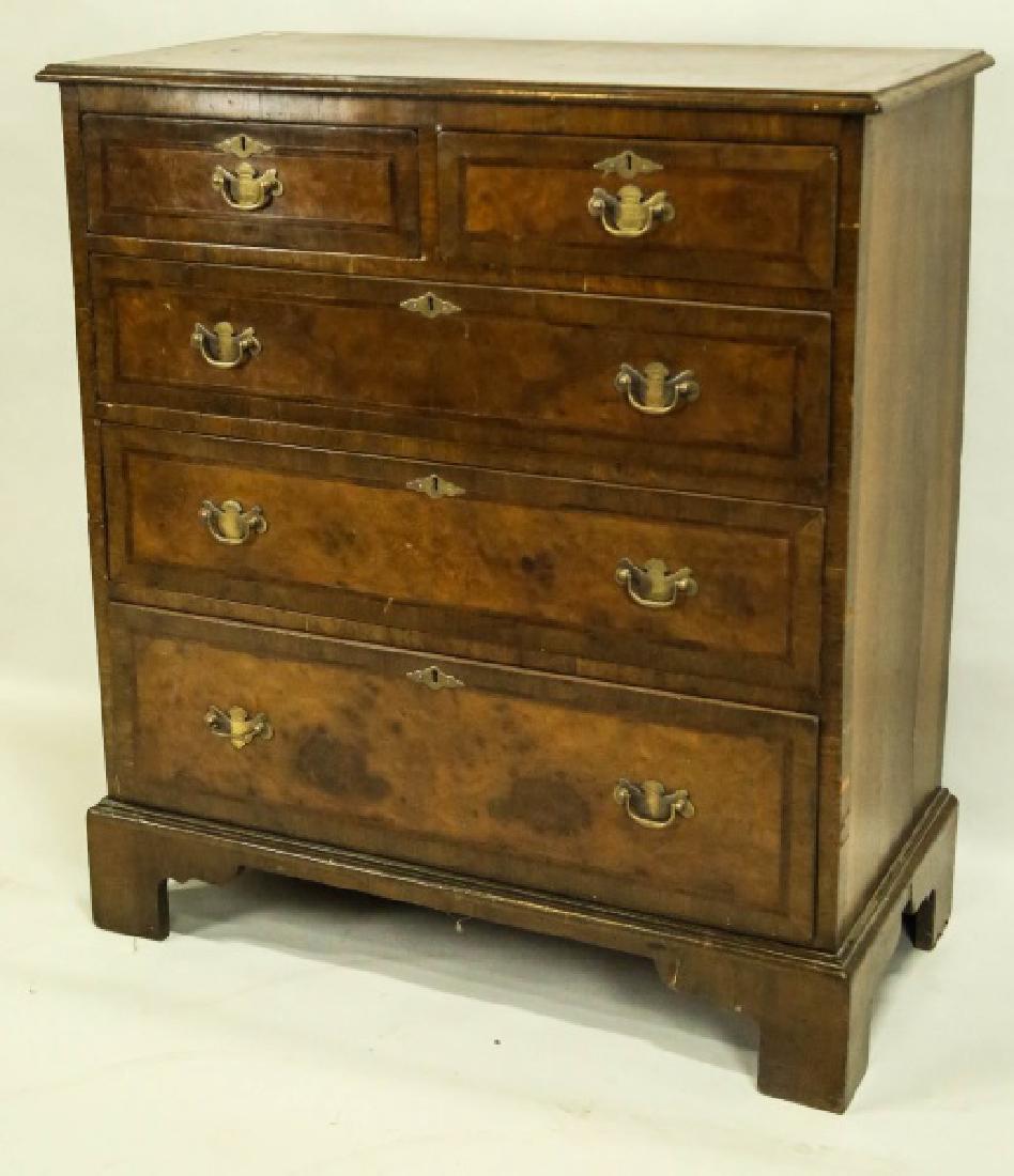 LATE GEORGIAN STYLE CHEST OF DRAWERS (1 of 4)