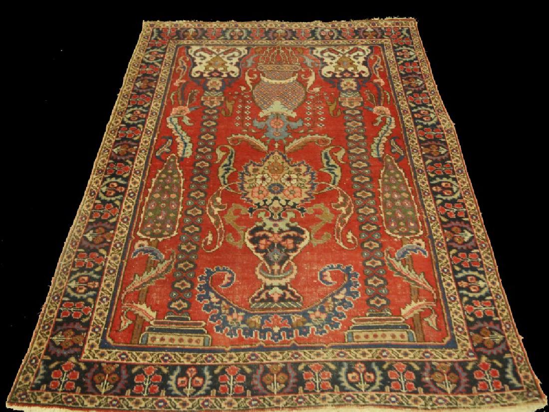 HAND KNOTTED PERSIAN HAMADAN RUG (1 of 3)