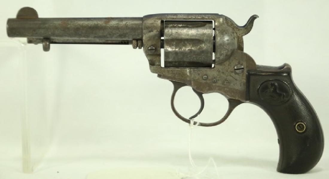 COLT 1877 DA38 .38 COLT REVOLVER PISTOL: COLT 1877 DA38 38 COLT REVOLVER PISTOL NOTE: COLT LIGHTNING REVOLVER, THIS IS THE SAME MODEL REVOLVER CARRIED BY "BILLY THE KID" CALIBER: 38 COLT SERIAL NUMBER: 158675