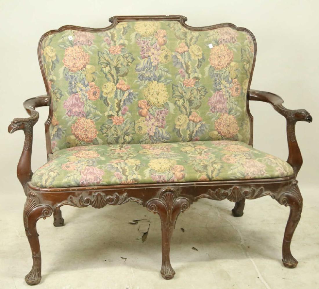 VINTAGE GEORGIAN STYLE SETTEE (1 of 4)