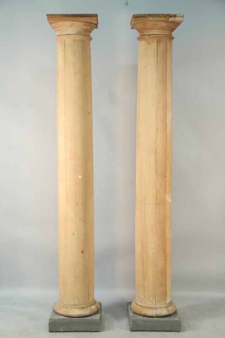 PAIR OF ANTIQUE DORIC PINE COLUMNS (1 of 1)