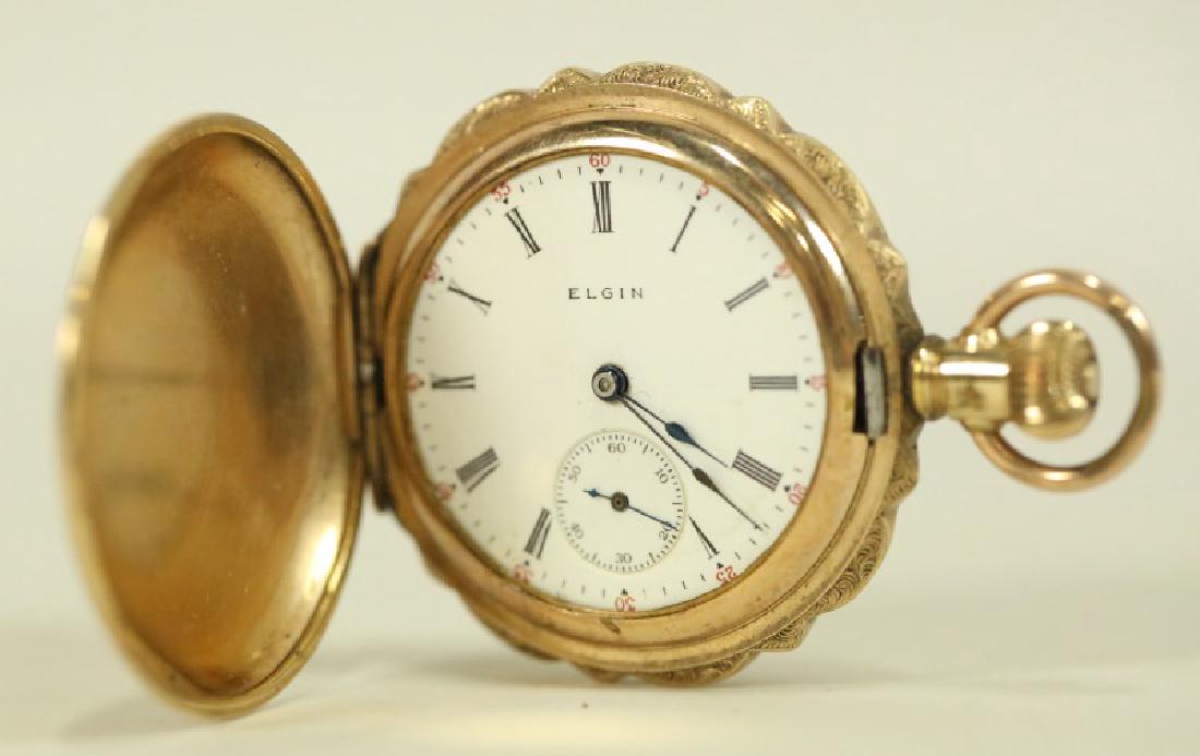 14KT GOLD VINTAGE LADIES ELGIN POCKET WATCH (1 of 2)