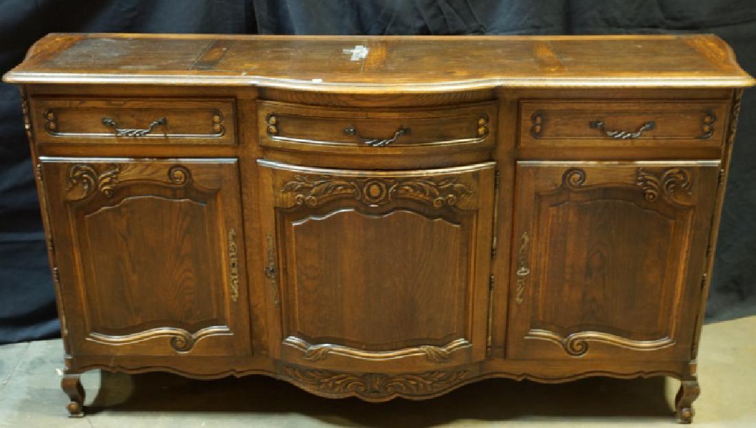 ANTIQUE COUNTRY FRENCH OAK BUFFET (1 of 2)