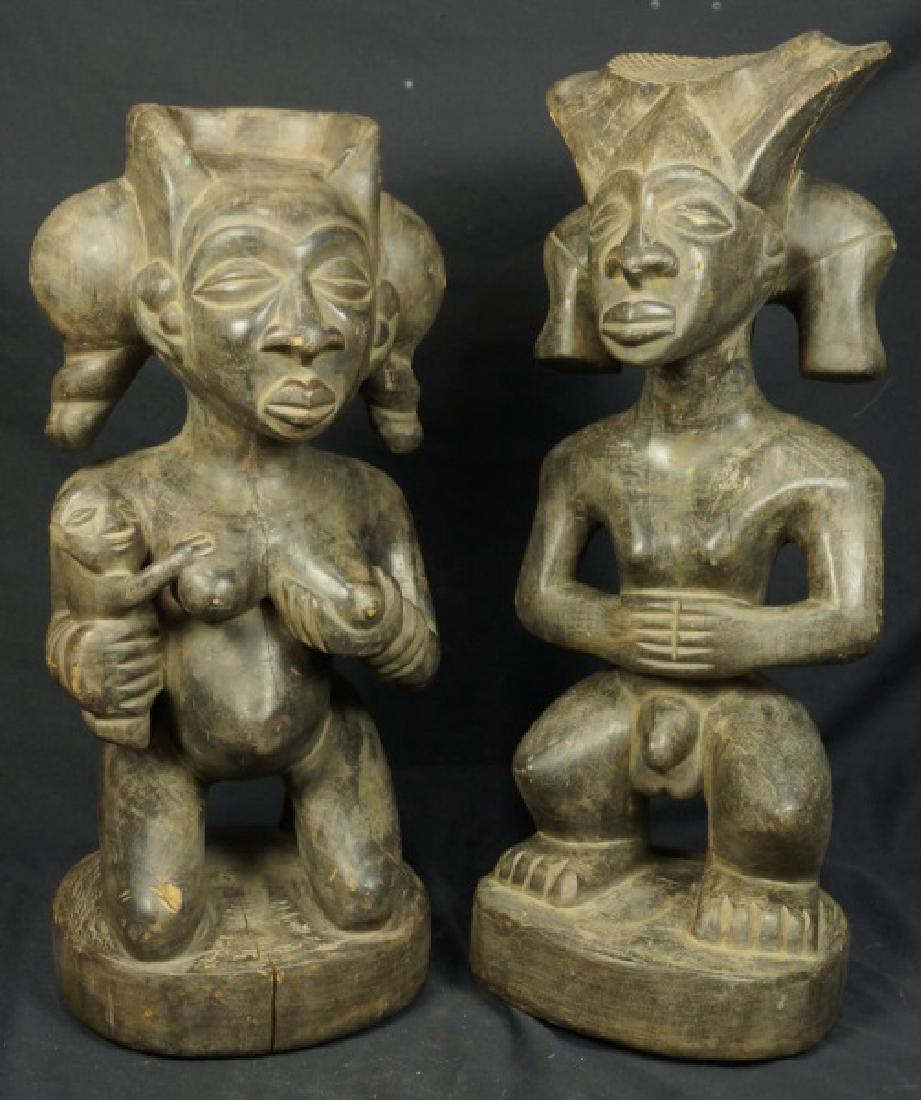 PAIR OF CHOKWE SCULPTURES CHIBINDA ILUNGA & LWEJI (1 of 2)