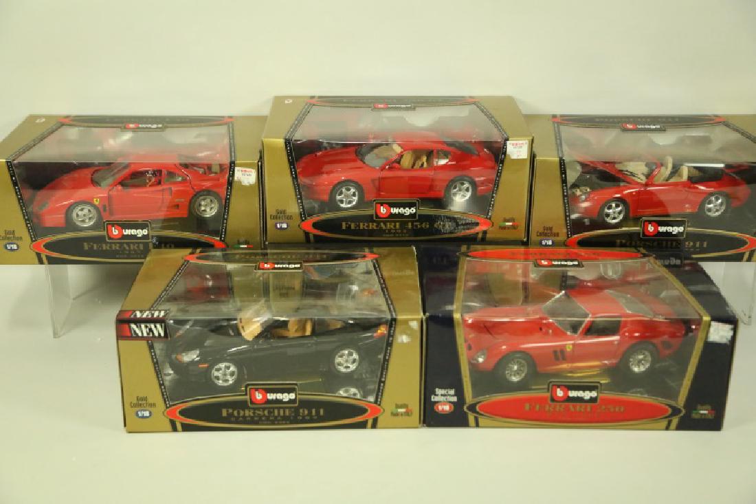LOT OF 5 BURAGO 1:18 SCALE BURAGO DIECAST CARS (1 of 1)