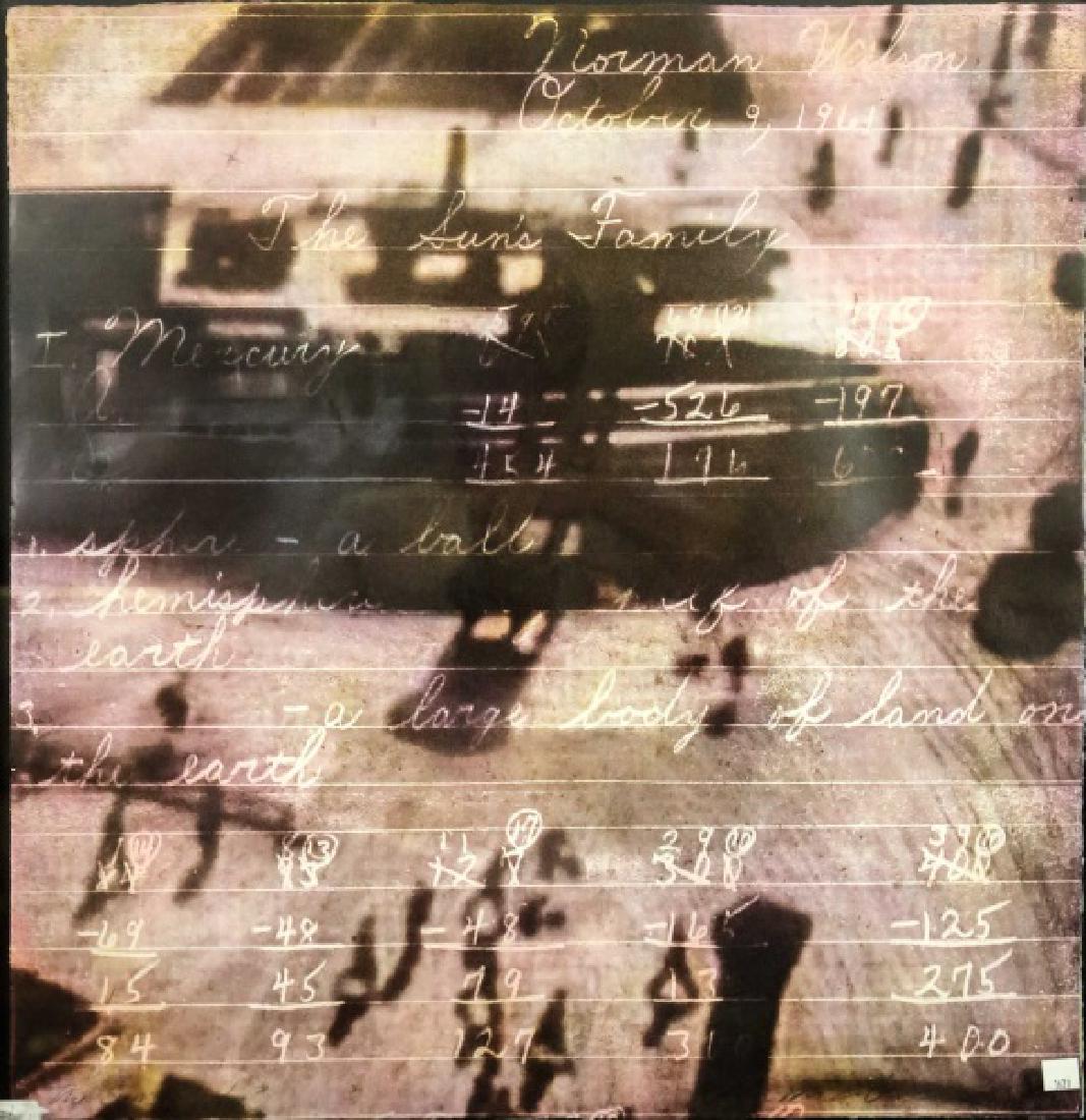 DAN MITCHELL ALLISON "THE SUN FAMILY" PHOTO LITHO: DAN MITCHELL ALLISON "THE SUN FAMILY" PHOTO LITHO/WATERCOLOR ON PAPER. 2005 Height: 29 1/2 in. by Width: 28 1/2 in.