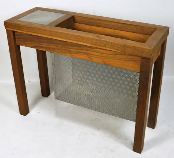 Contemporary End Table / Magazine Rack