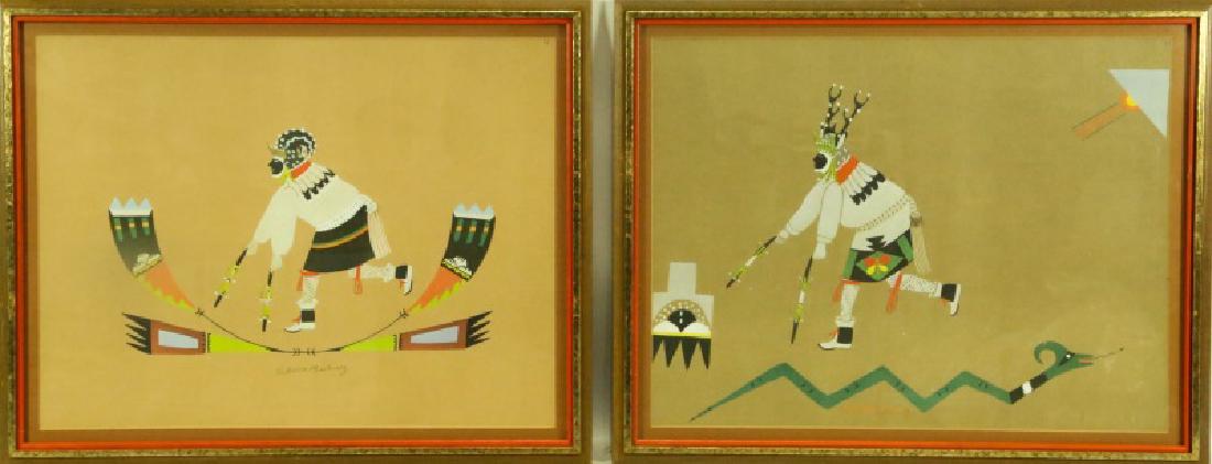 PAIR OF RICHARD MARTINEZ NATIVE AMERICAN PRINTS (1 of 3)