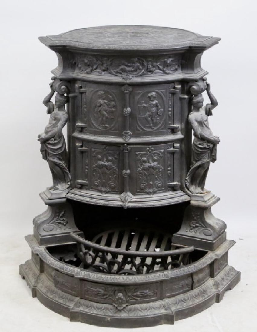 19th CENTURY CAST IRON STOVE (1 of 3)