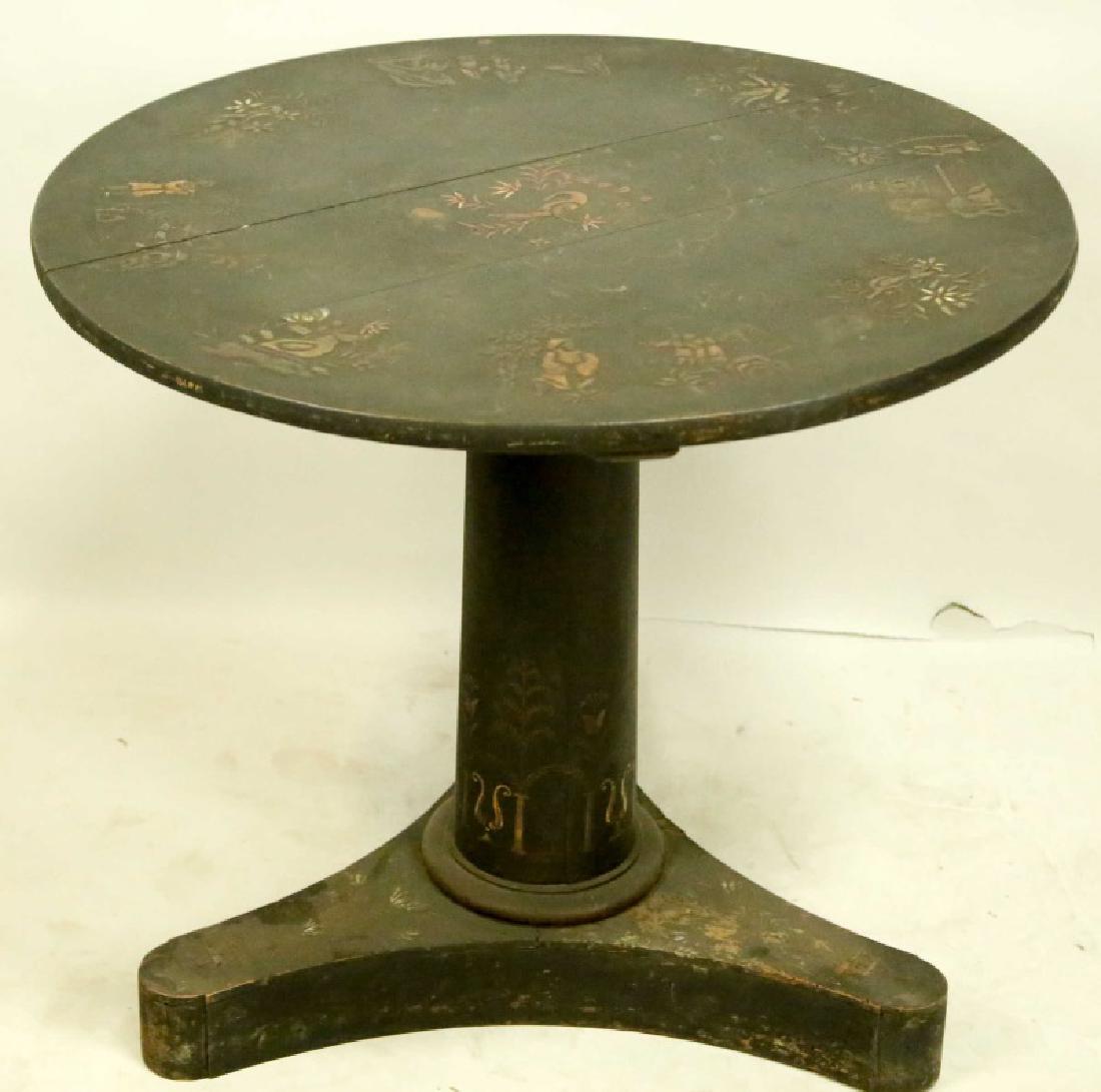 C1840's ENGLISH PAINTED REGENCY CHINOISERIE TABLE (1 of 4)