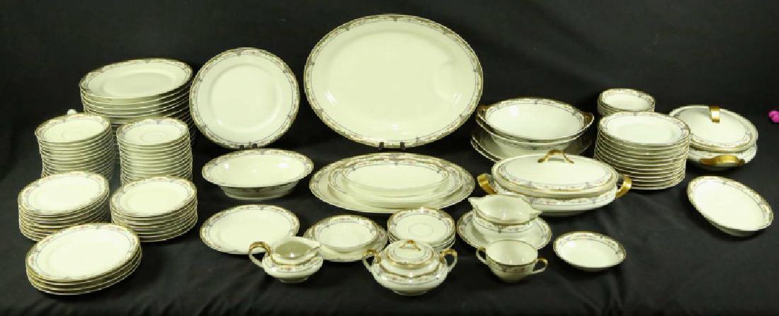 155 PIECE THEODORE HAVILAND LIMOGES DINNERWARE SET: 155 PIECE THEODORE HAVILAND LIMOGES DINNERWARE SET. Height: 4 in. by Width: 13 in. by Depth: 7 1/2 in.