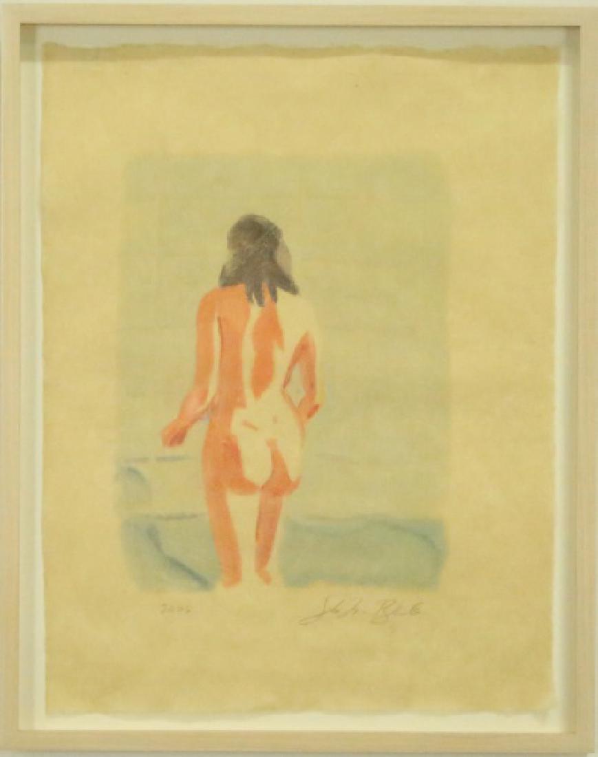 SET OF FOUR SEBASTIAN BLANCK FEMALE NUDE PASTELS: SET OF FOUR SEBASTIAN BLANCK (US BORN 1976) FEMALE NUDE PASTELS ON PAPER. Height: 15 & 12 1/2 in. by Width: 11& 9 1/2 in.