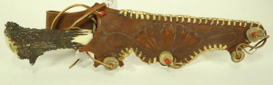 KNIFE & LEATHER HOLSTER: KNIFE & LEATHER HOLSTER