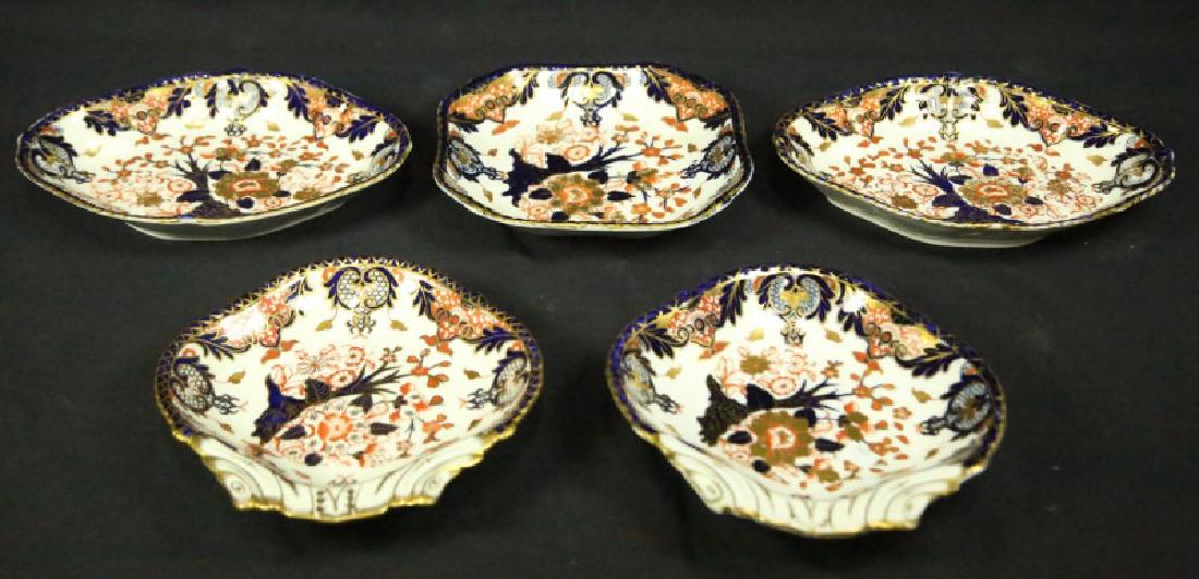 19th C. ENGLISH PORCELAIN IMARI SWEET MEAT DISHES (1 of 3)