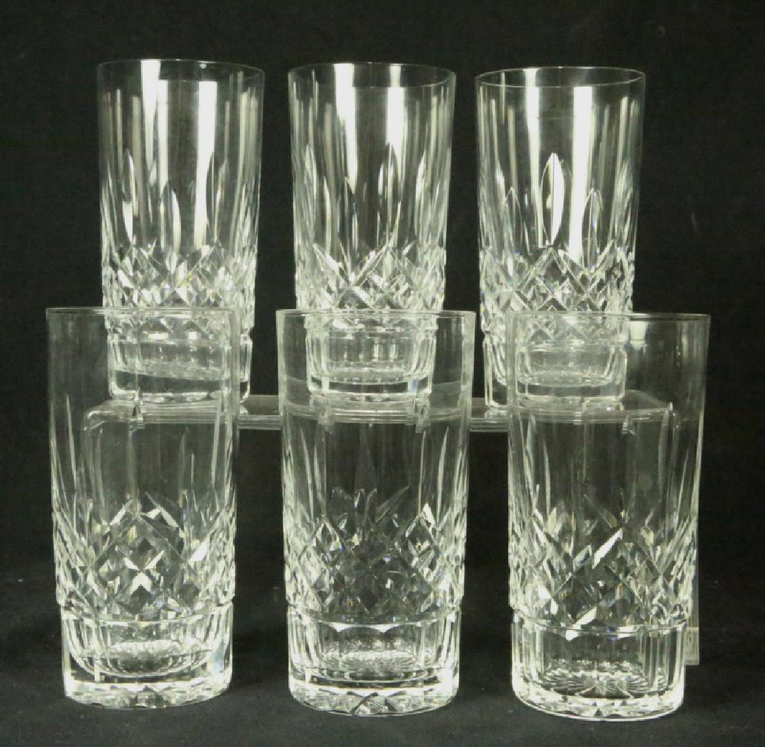 SET OF SIX WATERFORD CRYSTAL HIGHBALL GLASSES (1 of 4)