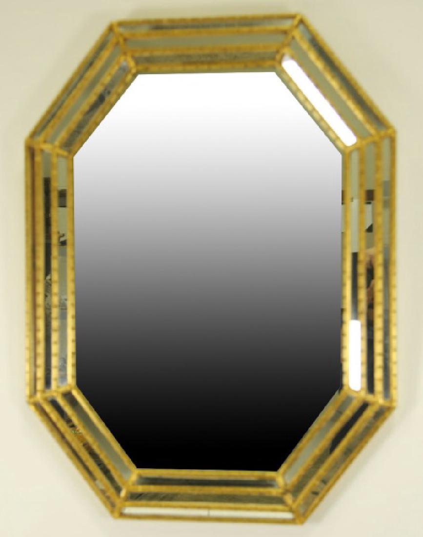 EIGHT-SIDED PANELED CUSHION CUT MIRROR (1 of 1)