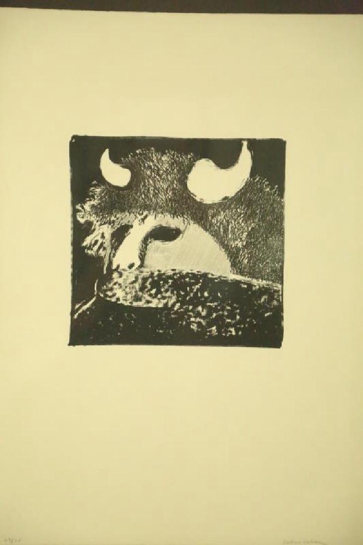 FRITZ SCHOLDER UNTITLED BUFFALO PRINT #63/75 (1 of 4)