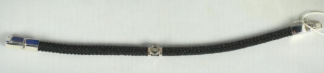 .925 S. S. BUDDHA TO BUDDHA BLACK CORD BRACELET (1 of 2)