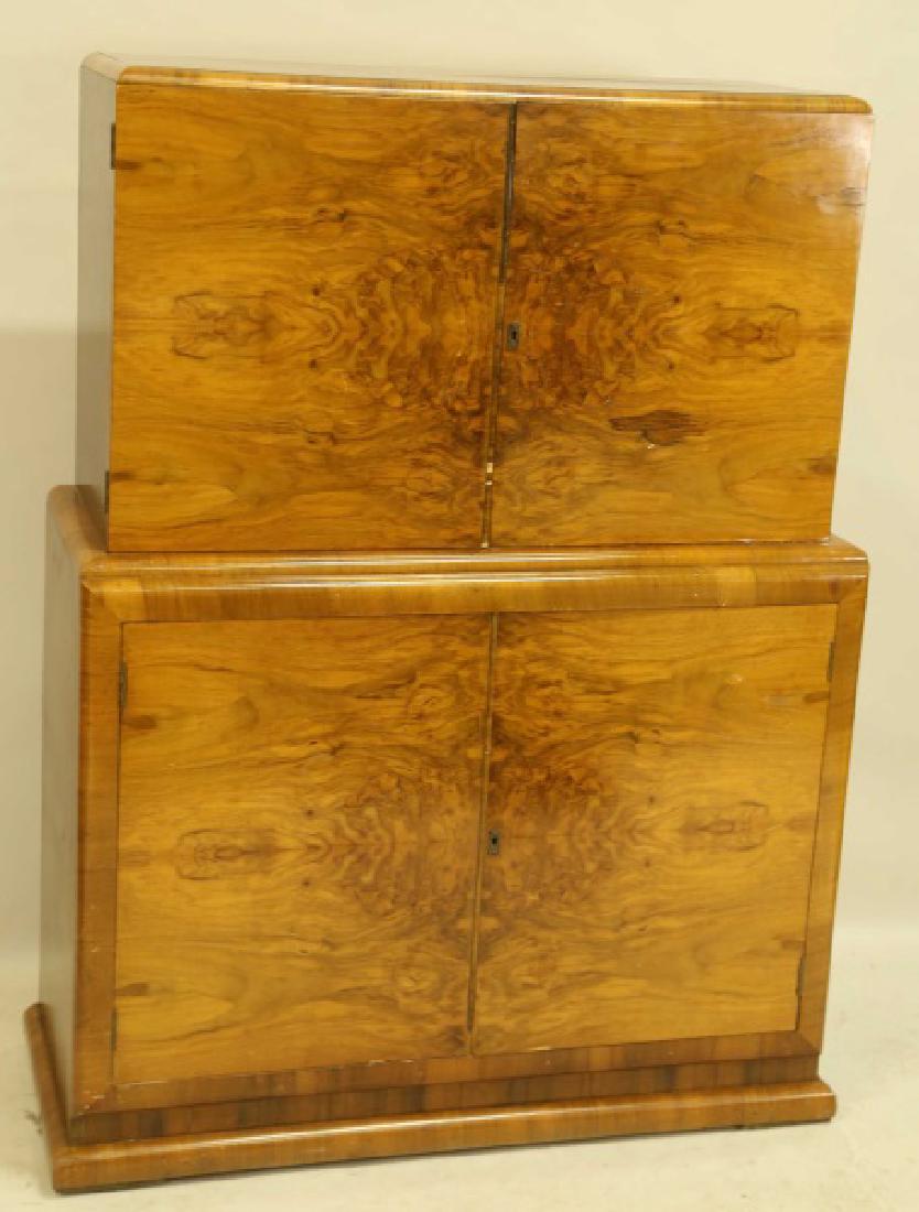1940's ART DECO WALNUT BAR (1 of 4)