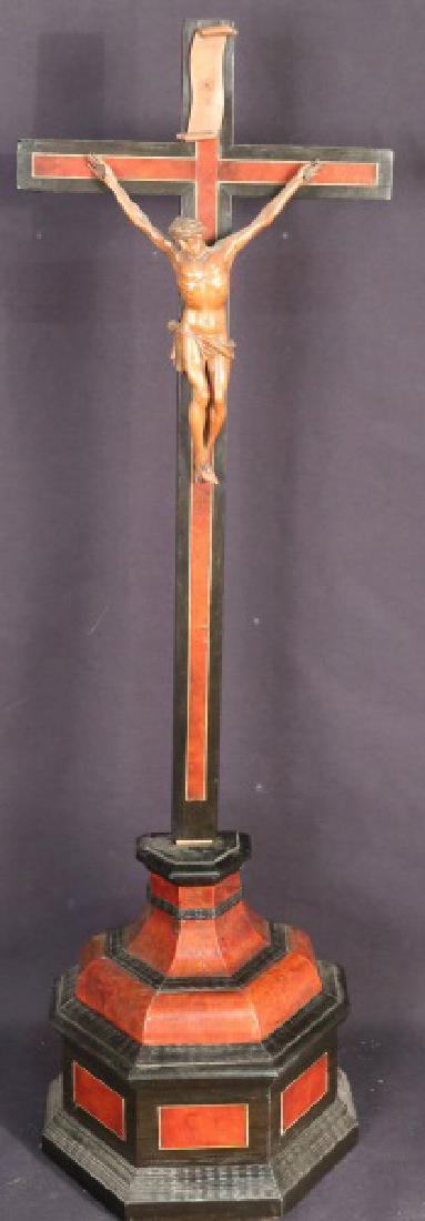 17th CENTURY FLEMISH EBONIZED WALNUT CHRIST (1 of 2)