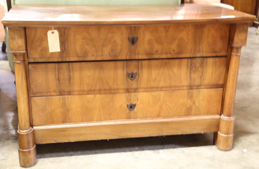 CIRCA 1845 FRENCH LOUIS PHILLIPPE WALNUT CHEST (1 of 6)