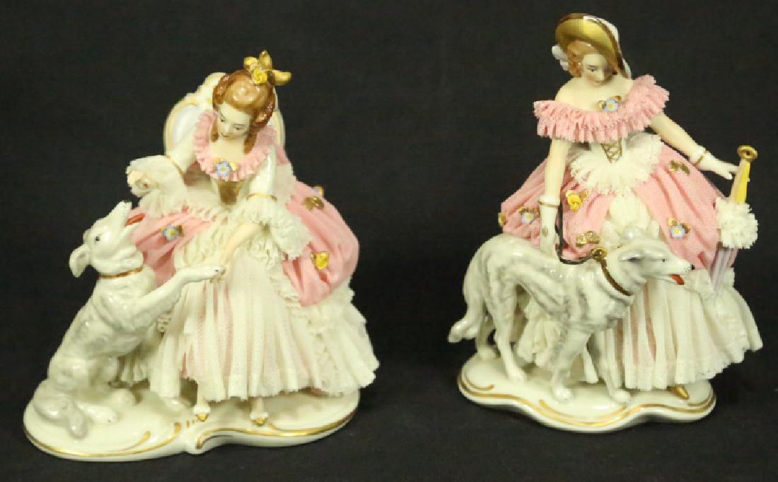 TWO EARLY 20th CENTURY GERMAN PORCELAIN FIGURES (1 of 2)