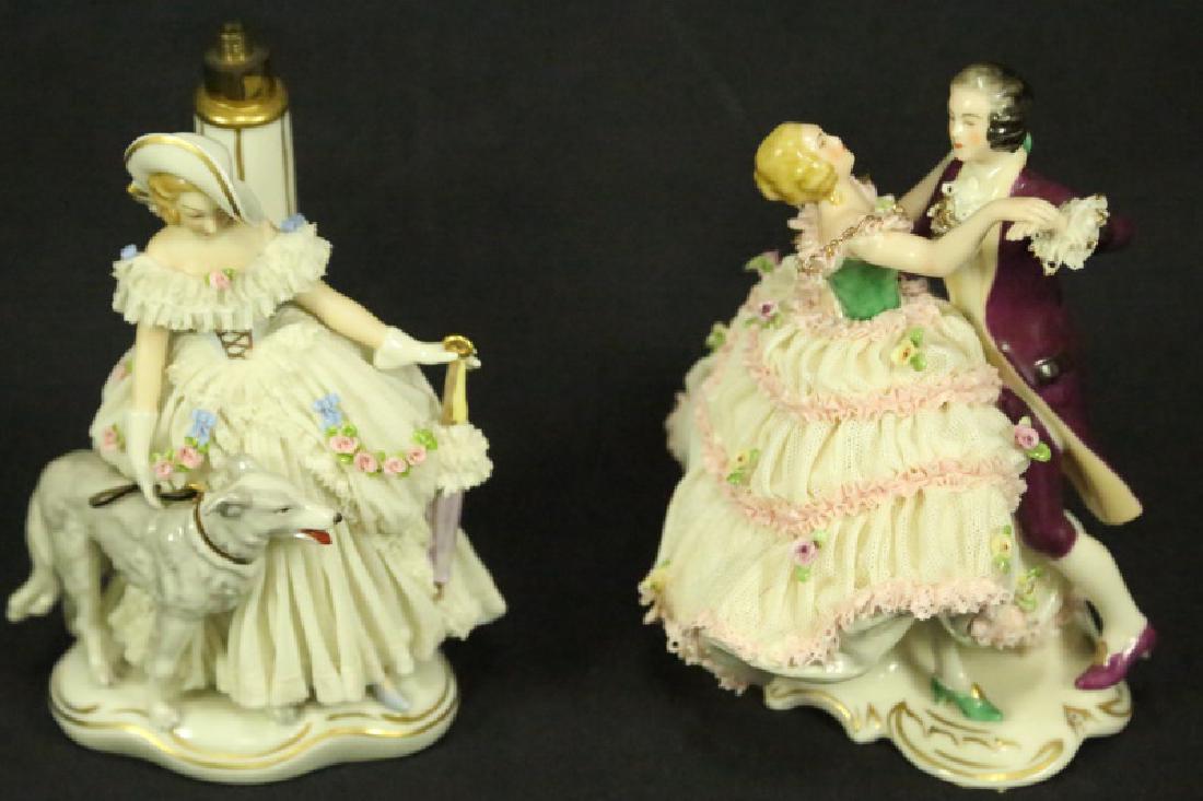 TWO EARLY 20th CENTURY GERMAN PORCELAIN FIGURES (1 of 2)
