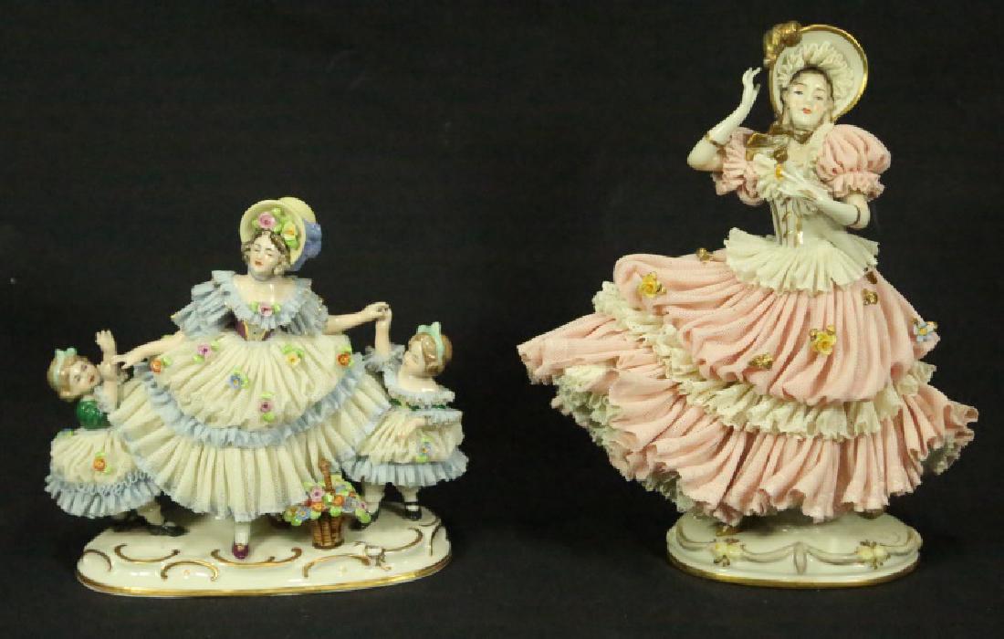 TWO EARLY 20th CENTURY GERMAN PORCELAIN FIGURES (1 of 2)