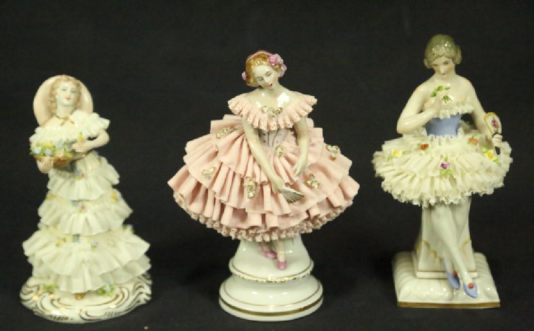 THREE EARLY 20th CENTURY GERMAN PORCELAIN FIGURES (1 of 2)