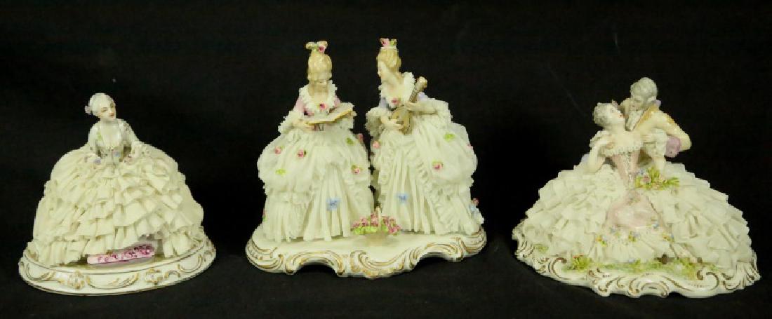 THREE EARLY 20th CENTURY GERMAN PORCELAIN FIGURES (1 of 2)