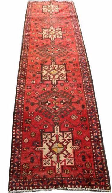 ANTIQUE HAND MADE PERSIAN HERIZ RUNNER (1 of 4)