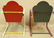 PAIR OF PETER SHIRE PAINTED METAL CHAIRS - 2