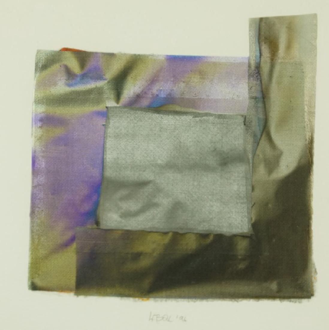 LARRY BELL "MIRAGE SERIES' ACRYLIC ON CANVAS, 1996 (1 of 2)