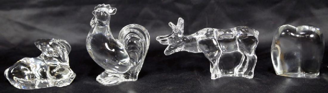 MIXED LOT OF FOUR BACCARAT CRYSTAL ANIMALS (1 of 2)