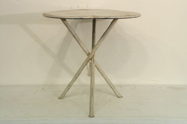 Pair of Metal cloverleaf table