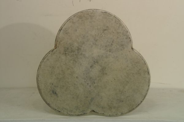 Pair of Metal cloverleaf table - 2