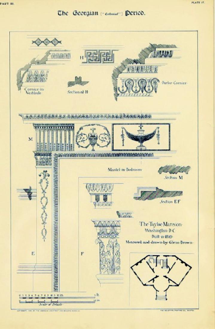PAIR OF GEORGIAN ARCHITECTURAL PRINTS (1 of 4)